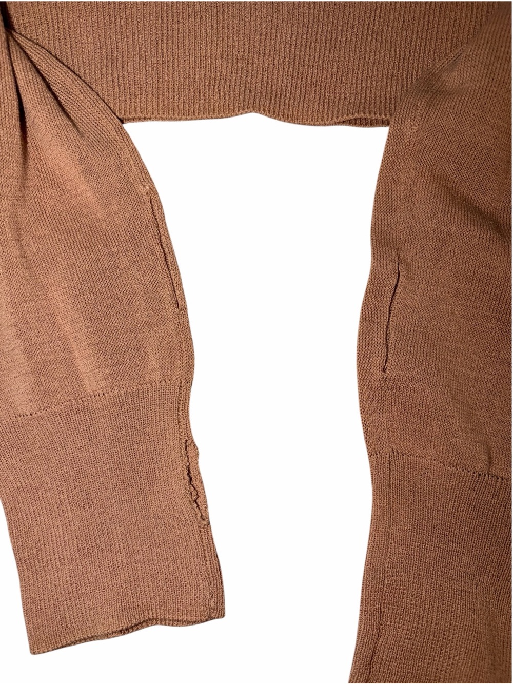 Revolve Sample Sale L'academie Albion Sheer Turtleneck Honey Beige Tan Small - Picture 5 of 9
